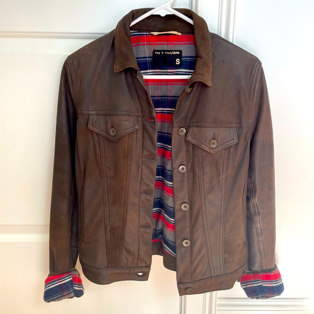 Gorgeous lamb skin Rag & Bone leather jacket